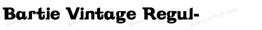 Bartie Vintage Regul字体转换